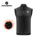 ROCKBROS Cycling Vest Windproof Winter Autumn Fleece Warm Bike Vest for Outdoor Sports MTB Road Thermal Bicycle Tops Waistcoat﻿. 