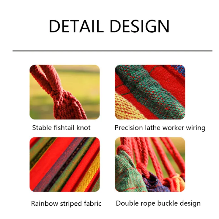 Outdoor%20Thickened%20Canvas%20Hammock%20Camping%20Outdoor%20Swing%20Net%20Hed%20Anti%20Rollover%20Striped%20Hanging%20Chair%20Hammock%20-%20Image%203
