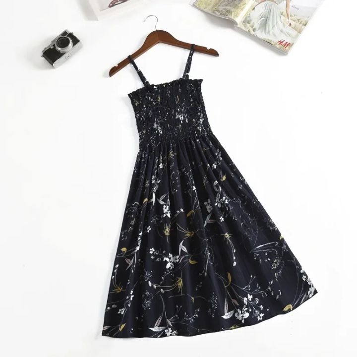 Summer%20Chiffon%20Camisole%20Sleeveless%20Dress%20Women%20Mini%20Dresses%20Fashion%20Elastic%20%20Waist%20Casual%20Spaghetti%20Strap%20Dresses%20Vestidos%20Girls%20-%20Image%203