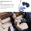 Car mounted rear electric fan with USB interface for car use, 12V 24V, large truck interior, rear seats, silent and powerful. 