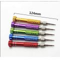 5 in 1 Aluminum Alloy Mini Screwdriver mobile Tools Mini Screwdriver iPhone repair kit DIY Mobile Phone Open Repair Tools Kit. 