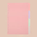 4 Pcs Colorful Separator Sheets A5 File Dividers Paper Dividers Loose Leaf Page Markers Binder Tabs Index Classified Labels. 