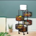 360 Degree 3/4/5 Layer  Kitchen Rotating Shelf (Vegetable Basket). 