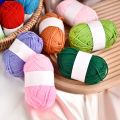 DIY Baby Milk Sweet Soft Cotton Knitting Wool Yarn Thick Fiber Velvet Yarn Hand Knitting Wool Crochet Yarn for DIY Sweater. 