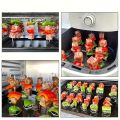 10pcs Air Fryer Oven, Vertical Grill, Skewer Grill, Universal Accessories, Food Grade 304 Stainless Steel Special Baking Needle.