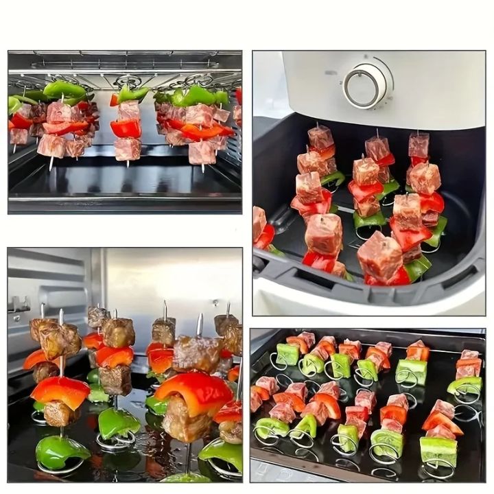 10pcs%20Air%20Fryer%20Oven,%20Vertical%20Grill,%20Skewer%20Grill,%20Universal%20Accessories,%20Food%20Grade%20304%20Stainless%20Steel%20Special%20Baking%20Needle%20-%20Image%202