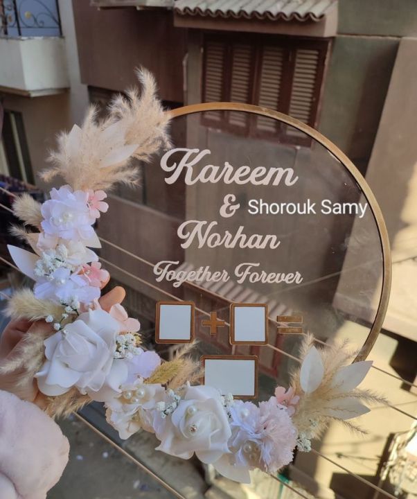 customized nikkah thumb plate
