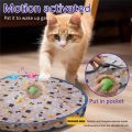 Smart Interactive Cat Toys Ball Fast Rolling in Pouch Hide and Seek Kitten Toy Motion Activated Interactive Cat Toy for Indoor. 