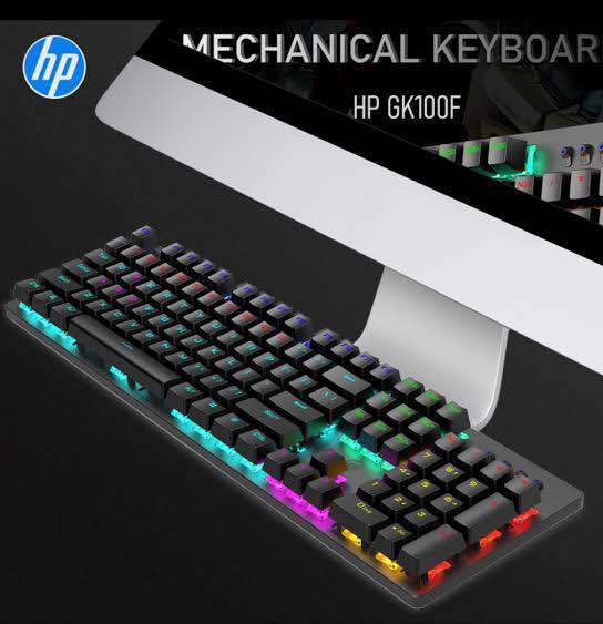 HP GK100F Original Full RGB Mechanical Keyboard RGB & Breathing Lights Blue Switches