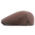 Men Mesh Newsboy Caps British Painters Hats Spring and Summer Ventilate Berets Adjustable Flat Cap Hip Hop Berets. 