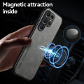 Shockproof Case for S25 S24Ultra S23 S22 Plus S23FE S21FE Protective Cover Magnetic Car Holder Phone Coque Fundas.