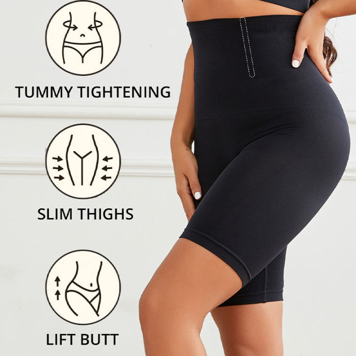 Shapewear%20for%20Women%20High%20Waist%20Trainer%20Panties%20Tummy%20Control%20Hip%20Butt%20Lifter%20Shorts%20Slimming%20Sheath%20Ladies%20Mid%20Thigh%20Body%20Shaper%20-%20Image%204