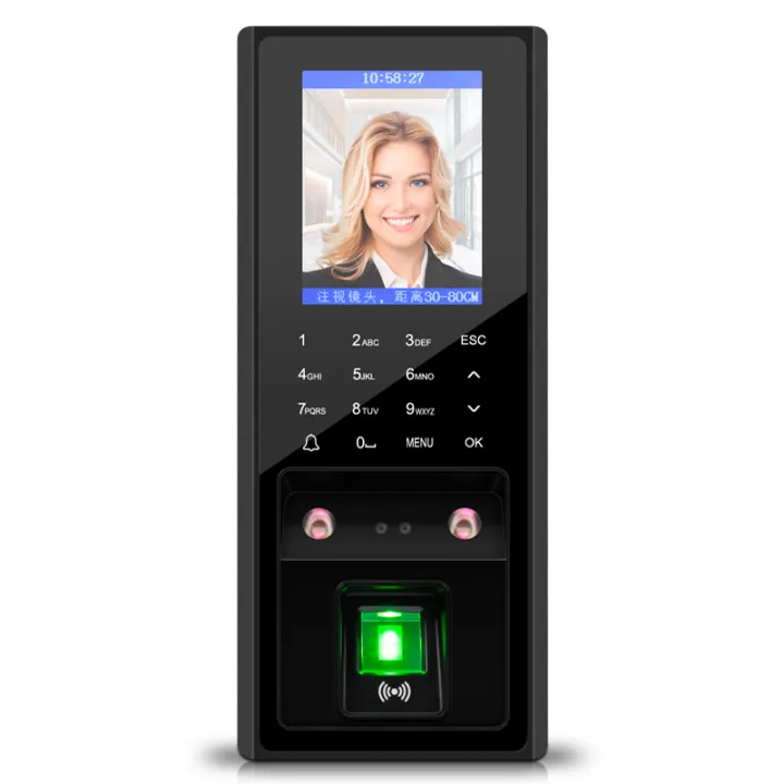 Fingerprint access attendance facial recognition integrated machine ...