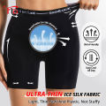 Flarixa 1/2/3PCS Ice Silk Safety Shorts Women High Waist Anti Chafing Thigh Panties Invisible Pants Under Dress Yoga Boxer Black. 