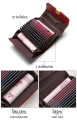 Zigma home-wallet card bag genuine cowhide leather credit card holder, 12 button ATM card with 2 big slots easy to use. 