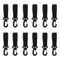 2-12Pcs Stroller Hook Organizer Clip Portable Lightweight Baby Buggy Hook 360 Degree Rotation Stroller Bag Holder Convenient.