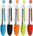 Choose Your Perfect Tongs: 7" (Precise) / 9" (All-Purpose) / 12" (BBQ) - All with Silicone Tips & Lock. 