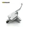 UNIVERSAL Motorcycle Brake pump Front Wheel Cylinder Disc Brake Hydraulic Pump Assy Motorbike Up Pump Level 125cc silver. 