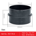 75mm Car Heater Duct Pipe Joiner Connector Heater Ducting Straight Joint Hose Tube Connector For Eberspacher For Webasto Heater. 