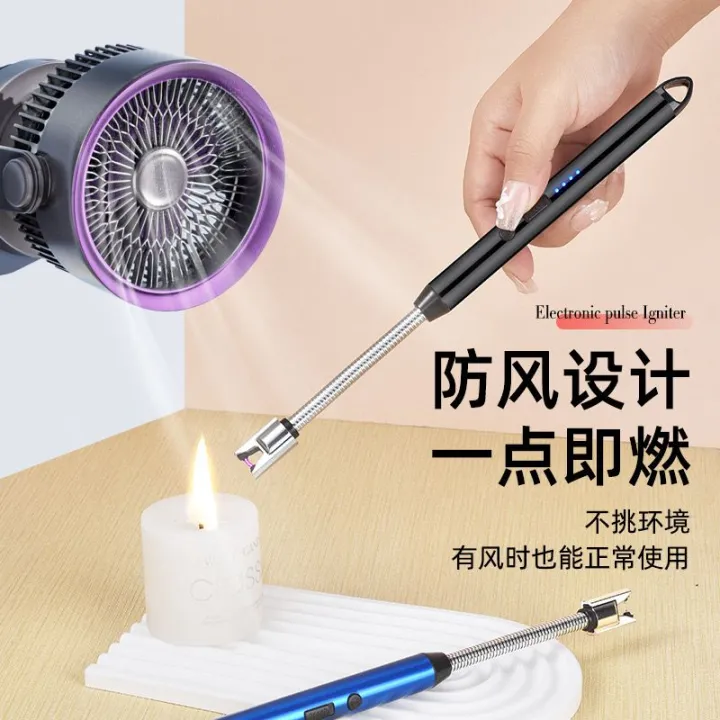 Modern%20Outdoor%20Portable%20Electric%20Kitchen%20Gas%20Lighter/Arc%20Lighter%20USB%20Rechargeable%20Long%20Lighter%20Windproof%20Candle%20Lighter%20Outdoor%20Plasma%20Flexible%20Neck%20(Multicolor)%20-%20Image%203