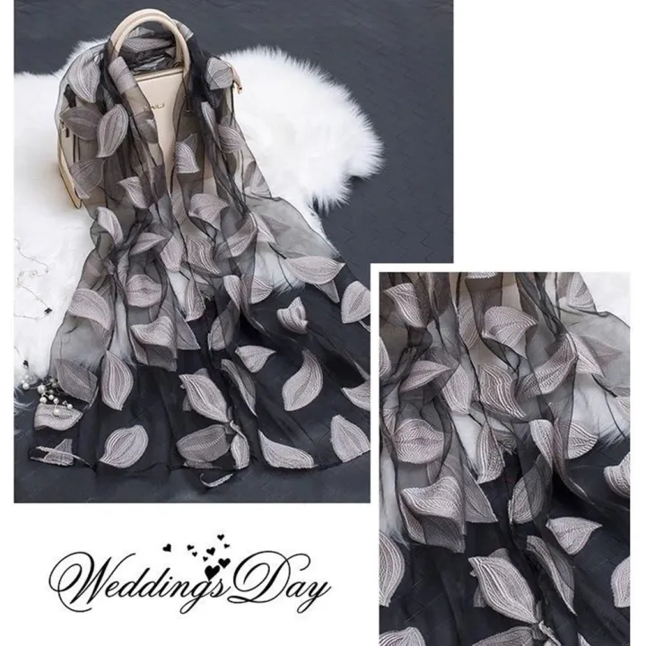 Silk%20Scarf%20Womens%20Summer%20Breeze%20Lightweight%20Sheer%20Wrap%20and%20Shawls%20Bandana%20Beach%20Organza%20Gauze%20Lace%20Hollow%20Scarf%20-%20Image%205