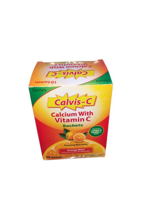 Calvis C. Calcium With Vitamin C - 10 Sachets | Daraz.pk