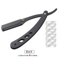 New Professional Hairdresser Shaver Men's Barber Razor Haircut Tools Metal Stainless Steel Universal Single-edged Blade. 