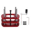 Router Lift Base Aluminum Alloy Router Table Saw Insert Plate Lifting System Base Kit for Small Trimming Machines.
