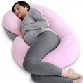 C-Shaped Pregnancy Pillow For Women | 100% Filled With Ball Fibre Polyester. 