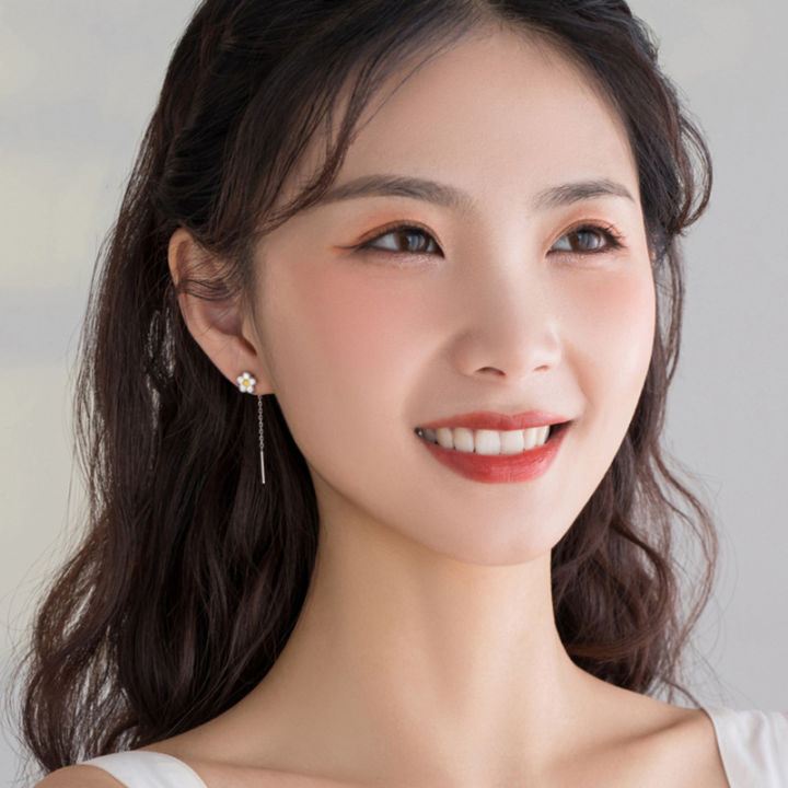 Silver%20Color%20Trend%20Daisy%20Flower%20Long%20Wire%20Tassel%20Thread%20Hanging%20Earrings%20For%20Women%20Crystal%20Zircon%20Piercing%20Earring%20Girl%20Jewelry%20-%20Image%207