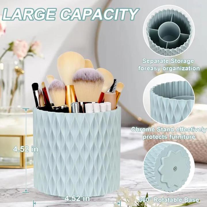 360%20Rotation%20Large%20Capacity%20Makeup%20Brush%20Bucket%20Lipstick%20Eyebrow%20Pencil%20Eye%20Shadow%20Brush%20Storage%20Cartridge%20Portable%20Brush%20Storag%20-%20Image%203