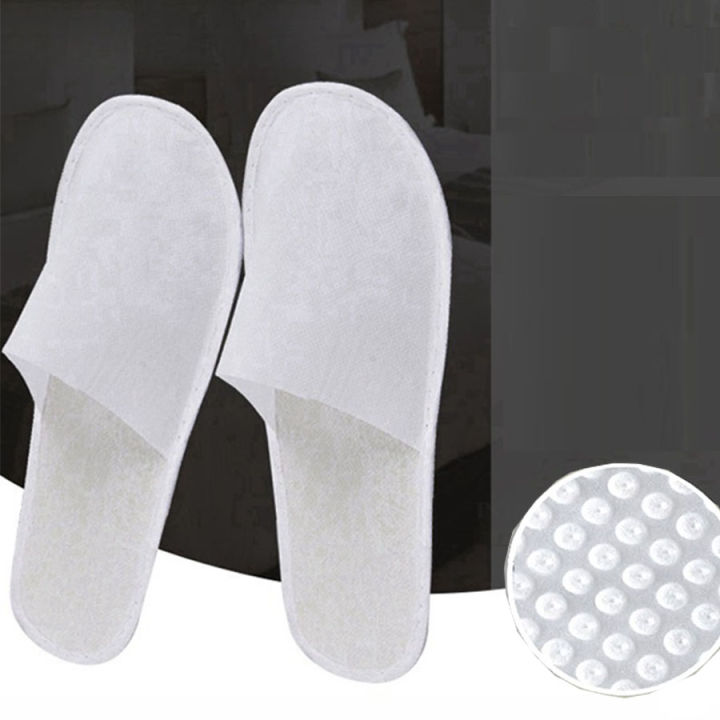 1pc/5pcs/10pcs/20pcs Comfortable disposable slippers, breathable and non slip thick sole, closed toe, suitable for men and women