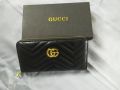 Gucci Wallet (Men / Women) Unisex Black color ဘူးအဝတ်အိတ် လိုဂိုအပြည့်စုံ (Full Logo). 