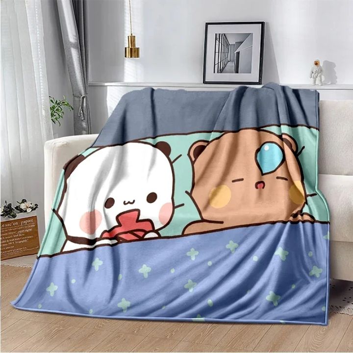 Cartoon%20Print%20Bear%20and%20Pa%20Blanket%20Cute%20Bubu%20%20Dudu%20Series%20%20Kids%20Warm%20Flannel%20Soft%20Comfortable%20Home%20Bed%20-%20Image%206