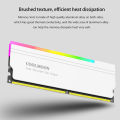 COOLMOON 5V-3PIN ARGB RAM Heatsink Heat Spreader Cooler Memory Cooling Vest with Thermal Silicone Pad for Desktop Computer PC. 