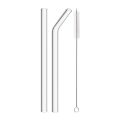 High Borosilicate Glass Straw Set Reusable Straw 12mm Wide Smoothie Straw for Bubble Tea Milkshakes Drinking for Bar Accessories. 