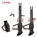 Motorcycles Scooter Kickstand Side Lining Stand Kick Foot Bracket With Spring Bolt Hole Distance Adjustable 14/16/18/20/22/24cm. 