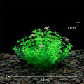 Artificial Aquarium Plant Realistic Floating Leaves Simulation Aquatic Stem Reptile Terrariums Water Tank Decoration Accessories. 