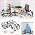 kichen shelf Bathroom Toilet Punch Free Corner Shelf Shelf Bathroom Shelves Mounted Wrought Iron Storage Rack Kitchen Tripod Shelf. 