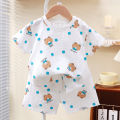 New Summer Children Clothes Pajama Set Soft Solid Color Comfortable Clothing Kids Girls Boys Pajamas Sleepwear. 