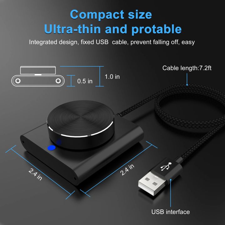 USB%20Volume%20Control%20Knob%20PC%20Computer%20Speaker%20Audio%20Volume%20Controller%202%20Modes%20Multimedia%20Controller%20for%20Windows/Android/Mac%20IOS%20-%20Image%205