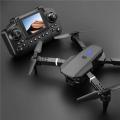 Big Monitor Screen Brushless Motor Drone 4K Wide Angle Dual Camera Foldable Drone WIFI FPV Altitude Hold RC Drone Dual Battery DHs. 