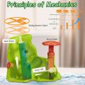 Kids Pop-Up Flying Saucer Launcher Toy with Pink Elephant Flying Discs Outdoor Backyard Park Play Game Durable Launcher. 