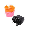 Front Handlebars Waterproof Rear Bike Basket Plastic Bicycles Basket With Fastens Strap For Boy Girl Bike Plastic Basket. 