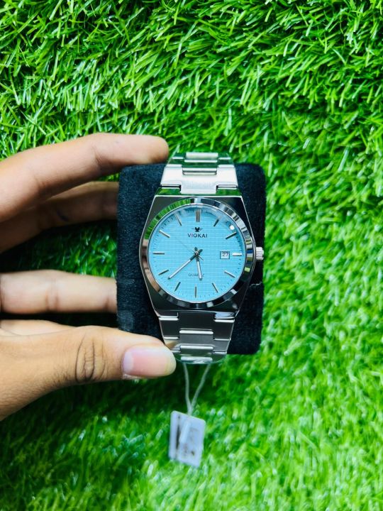 Premium Heavy Stainless Steel Men’s Wrist Watch | VIOKAI Luxury Quartz ...