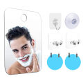 Acrylic Shower Mirror Fogless Anti-Fog Women's Travel Shaving And Makeup Mirror Bathroom Accessory Tools.