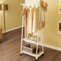 Standing Coat Rack Triangle Pulley Clothes Racks With Wheels Household Simple Cool Coat Shelf Bedroom Hanging Clothes Storage. 