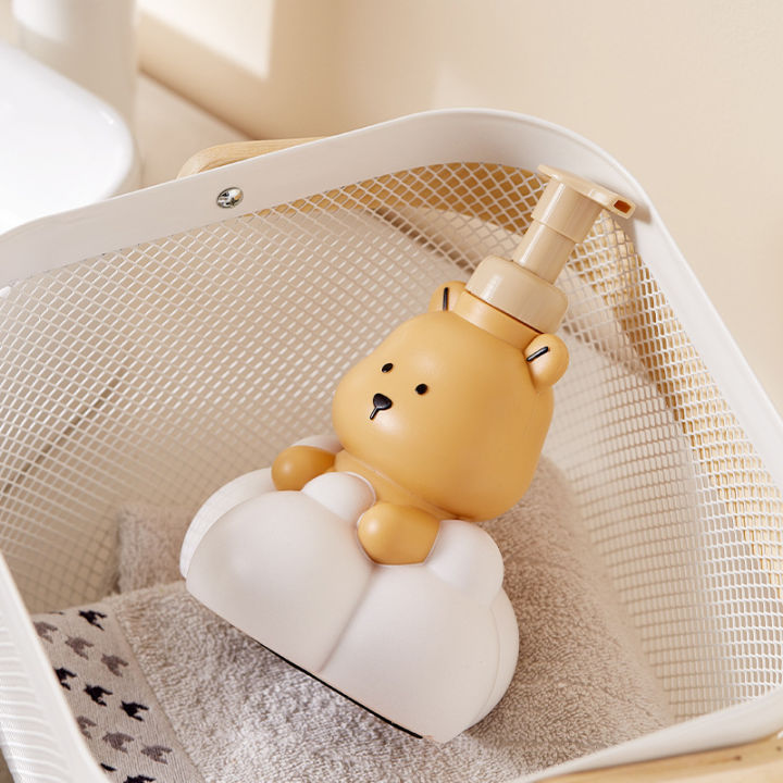 Cartoon%20Cloud%20Bear%20Foaming%20Soap%20Dispenser%20Bathroom%20Hand%20Sanitizer%20Shampoo%20Shower%20Gel%20Refillable%20Pump%20Bottle%20Making%20Foam%20Containe%20-%20Image%203