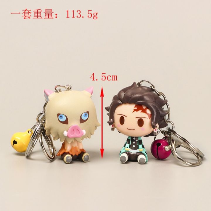 Demon%20Slayer%204%20Pcs%20Chibi%20Figural%20Keychains%204.5cm%20PVC%20Tanjiro%20Nezuko%20Zenitsu%20Inosuke%20Pendant%20Bag%20Car%20Accessory%20For%20Anime%20Fans%20-%20Image%202