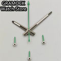 GRAMOCK 3.5*8.5*13*13.5mm VK63 Watch Hands Watch Needle Hands Green Luminous Fit VK63 VK64 Quarzt Movement Replace Parts. 